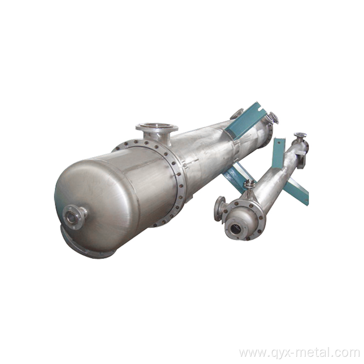 Zirconium tube shell heat exchanger