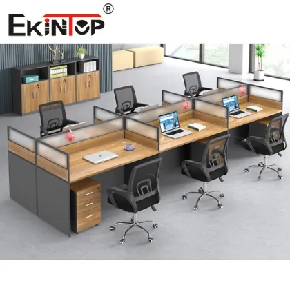 6 Seater Office Desk Workstation: Modern Cubicles Ekintop PC Workstation