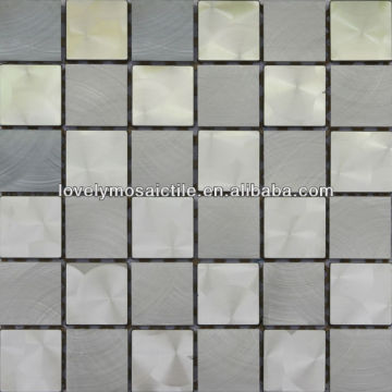 high quality decorative wall tile polished stainless steel mosaic