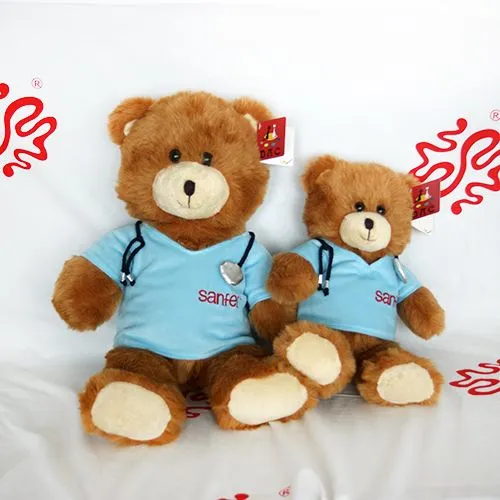 high faux fur T shirt bear