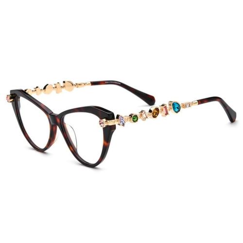 Women Crystal Metal Temple Prescription Acetate Opticals ME2061