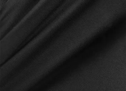 Cotton/poly chef pants black twill