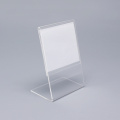 Suporte de sinal transparente pequeno Lucite Standing