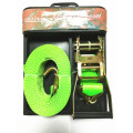 50mm Green Ratchet Tie Down Lashing Strap with Zinc Plating Surface