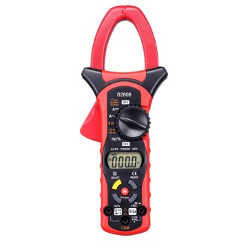 S2806 Digital AC DC Current Clamp Meter with Voltage Resistance Capacitance Frequency Tester