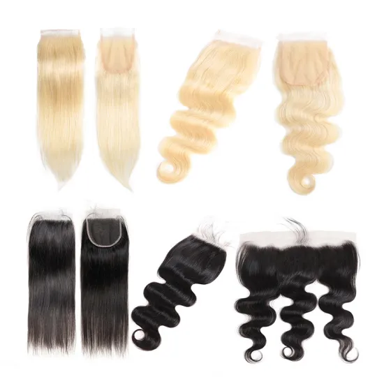 Cheap Brazilian Virgin Cuticle Aligned Frontal Closure Hair 4x4 2x6 5x5 13x4 13x6 6x6 7x7 360 Swiss Lace Closure And Frontal