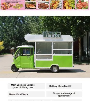 Electric Food Truck: Mobile Fast Food Car for Coffee, Taco & More