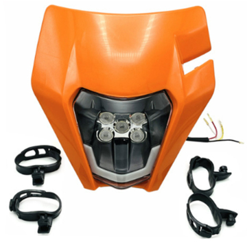 Universal Motorcycle LED Bulb Kit for KTM Super Moto Off-Road Dirt Bike Headlight Assembly