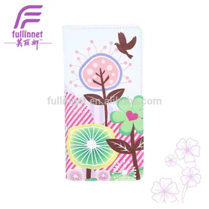 Latest Printed Cheap Female long Zipper Wallet/Lady Wallet