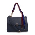 Fashion Contrast Color Tassel Decoration Ladies Tote Handbag