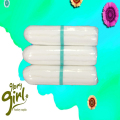 Chlorine free cotton rayon non applicator tampon