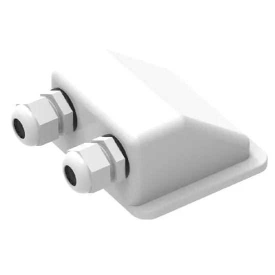 Waterproof ABS Solar Double Cable Entry Gland Box for RVs, Campervans, and Boats