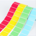 Pegatinas térmicas rectangulares de color