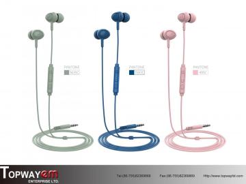 Wired In-ear Earphone with Volume Control & Mic for Mobile Phone