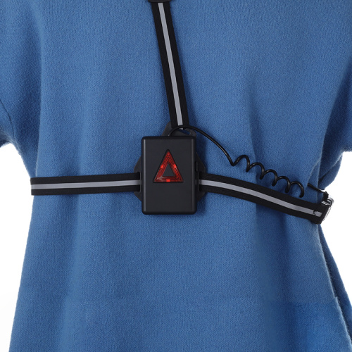 Lámpara de seguridad con correas reflectantes para el corredor