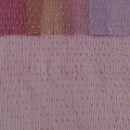 Tessuto in tulle increspato con stampa laminata a pois dorati
