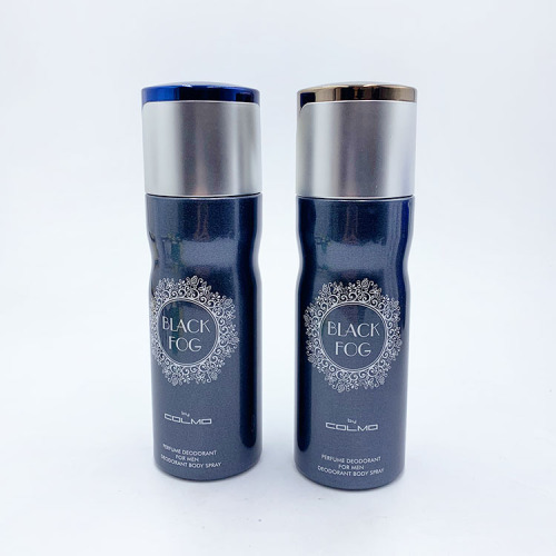 Fragrance deodorizing body spray aerosol can