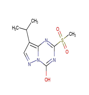 8-isopropyl-2- (methylsulfonyl) pyrazolo [1،5-a] [1،3،5] triazin-4-ol CAS 1453187-12-6