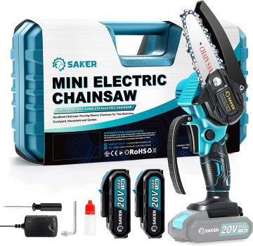 2023 Upgraded 6 Inch Cordless Mini Chainsaw: Lightweight and Powerful Handheld Chain Saw