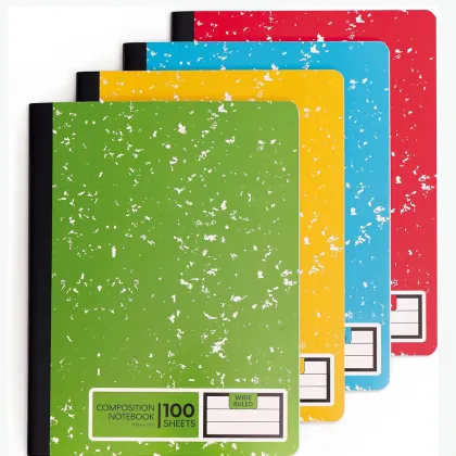 Custom Printing Copybook for School - Wide Ruled Marble Composition Journal for Kids