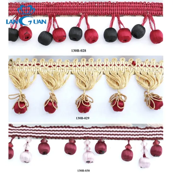 High-Quality Decorative Tassel Fringe for Curtains