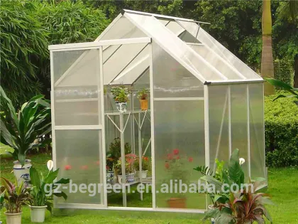 galvanized steel frame plastic commercial victorian tropical garden greenhouse for sale