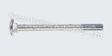 carbon steel carriage bolt With Mushroom Head Square neck