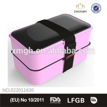 Fashion Pink Bento Box, FDA Approved, Microwave & dishwasher safe, BPA Free, Eco-friendly
