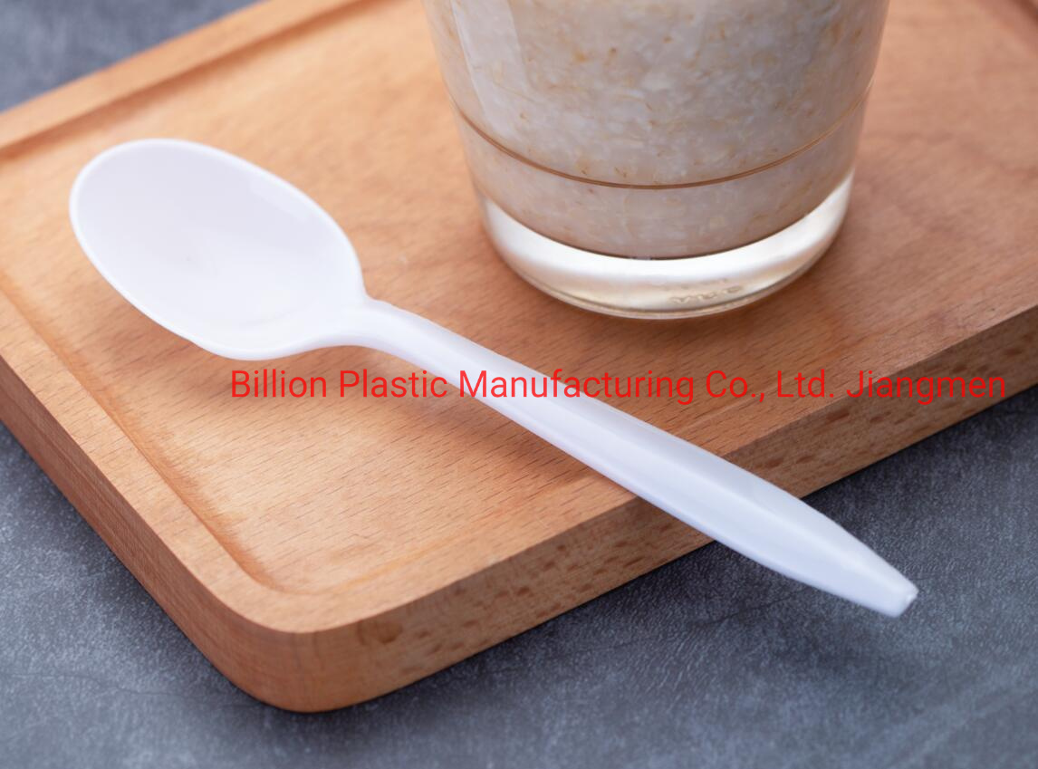 Disposable PP Cutlery Airline Spoon in Flight Catering Plastic Spoon in White