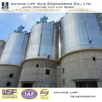 10000T -Aggregat Storage Silo Langlebig Stahl Silo