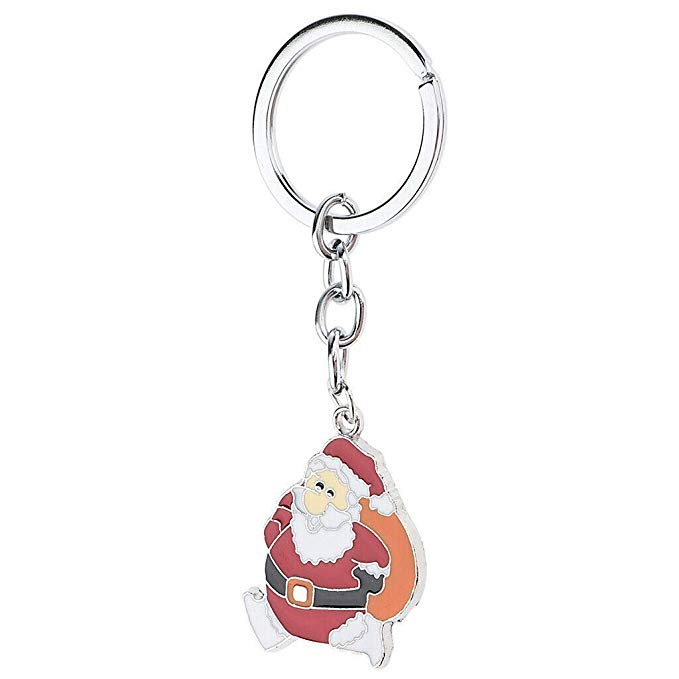 Customized Metal Christmas Santa Keyring