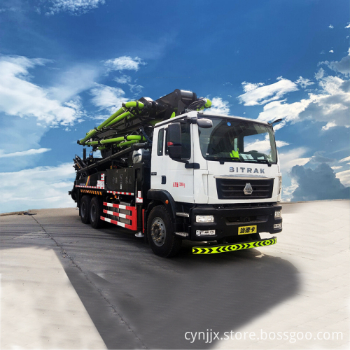 Hot Sale 38m Concrete Pump Mixer Truck Mounted Concrete Line Pump
