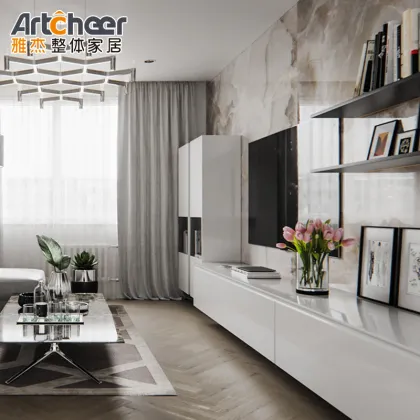 Laser TV Cabinet: Modern Luxury Design for Living Room Furniture