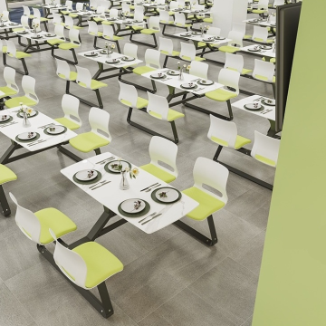 Commercial Canteen Dining Tables and Chairs for School and Factory Staff Restaurants