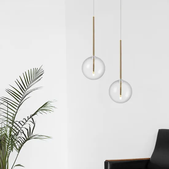 DX Modern Living room/Bedroom/Minimalist/Restaurant Pendant Light Nordic Clothing Decoration Glass Ball Hanging Lights