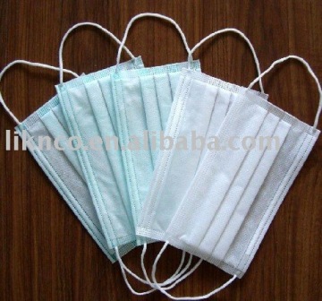 Nonwoven 3ply face mask
