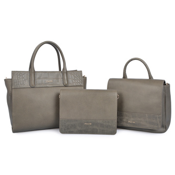 Classical Genuine Leather Handbags Elegance Ladies Tote Bags