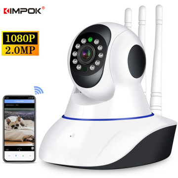 KIMPOK 1080P IP Camera WIFI Wireless Indoor Security Camaras Surveillance 2-Way Audio CCTV Pet Camera Baby Monitor Smart Home