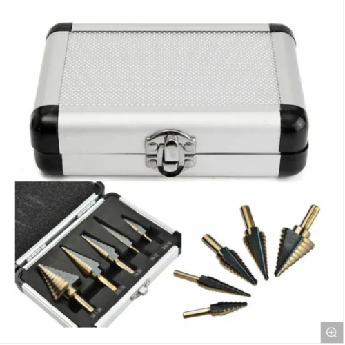 High Quality HSS Titanium Coated Step Drill Set