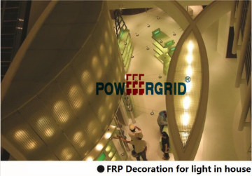 FRP Grating Decoration for Light in House