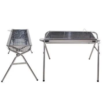 New Product Portable Hiking Folding Charcoal Bbq Grill Thai Bbq Grill Suitcase Bbq Grill