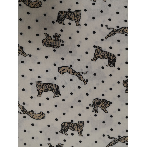 Tissu Dots Animal Rayon Challis 32S