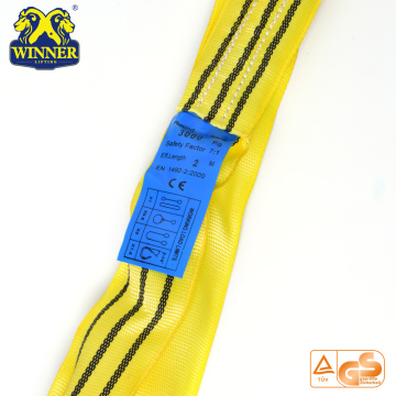 Standard Color Code Soft Round Webbing 3 Ton Lifting Sling