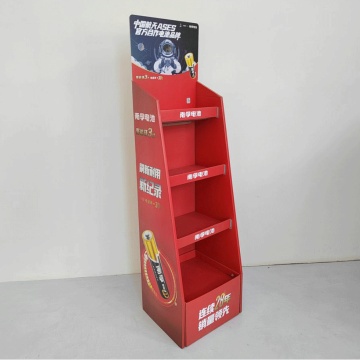 Sturdy 3P Board Display Rack for Battery Storage