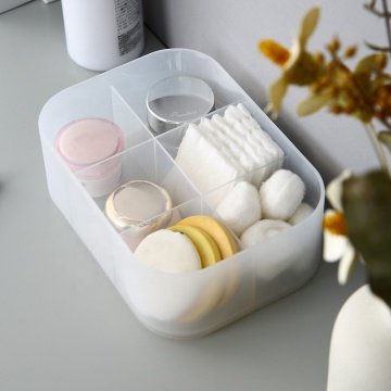 Boîte de rangement PP durable: organisateur de tiroir en plastique lavable et empilable avec 6 sections