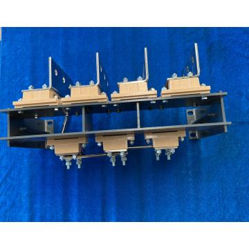 HC7 4-channel parallel copper busbar assembly