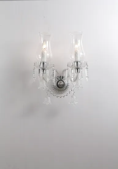 Modern Decorative Glass Lampshade Crystal Wall Lamp