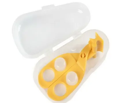 BPA free multifunctional baby food scissors food shear food masher supplementary food cutter