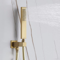 Moderm Luxury Gold Concheed Shower Torneira Conjunto de água da chuva