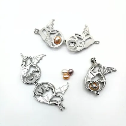 Dragon Pearl Pendant Necklace Jewelry